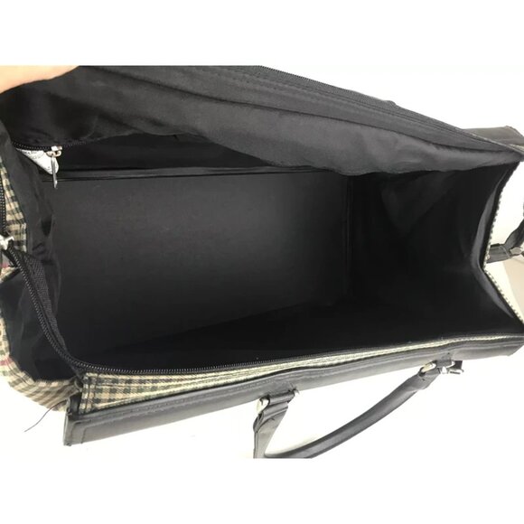 Diane von Furstenberg Womens Multicolor Plaid Pockets Double Handles Duffle Bag - Picture 6 of 10